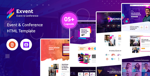 Exvent HTML Template