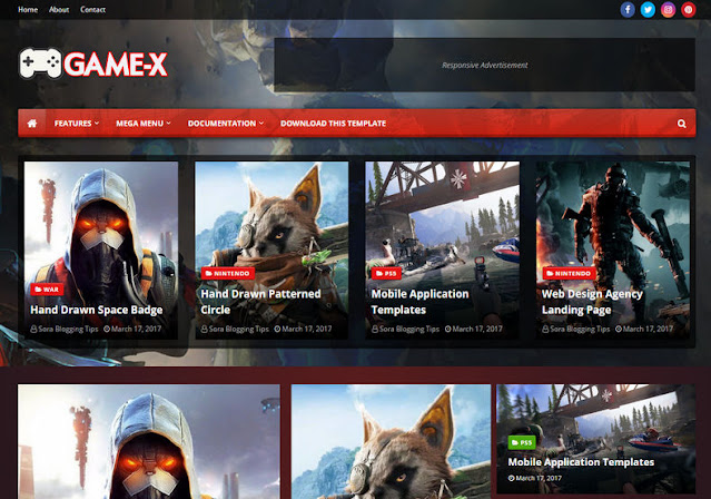 Game-X Blogger Template