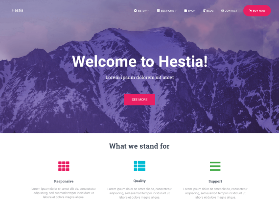 Hestia WordPress Theme