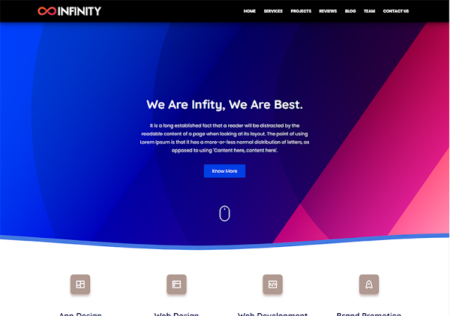 Infinity Blogger Template